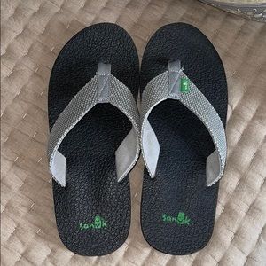 Men's Sanuk Yogi Flip Flops 10 "Yoga Mat Sandals"